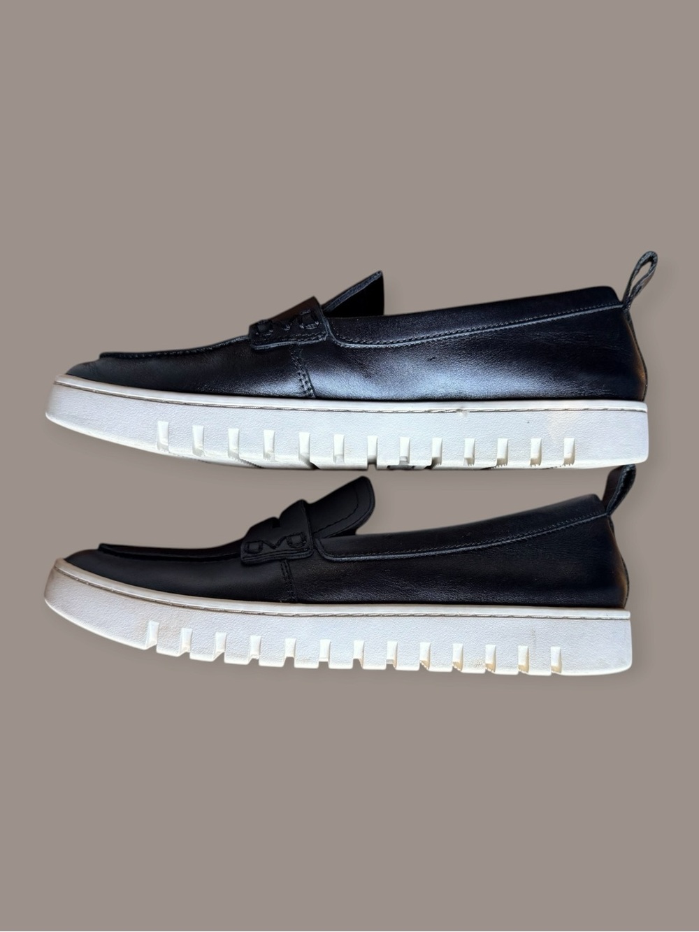Vionic Uptown Slip-On Lug Sole Loafers in Black Leather - Picture 7 of 9